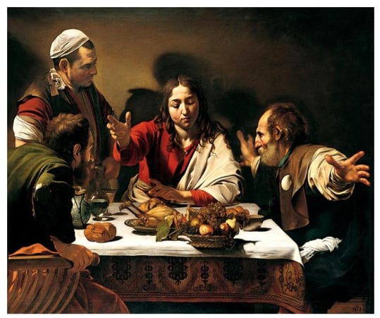 painting by Caravaggio black red green