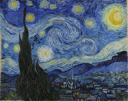 Vincent Van Gogh’s painting Starry Night, Photo Credit vangoghgallery.com