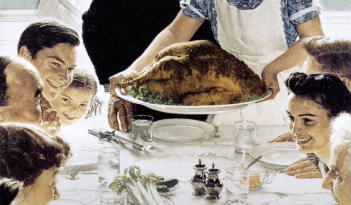 Norman Rockwell Painting of Thanksgiving