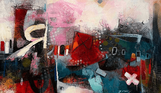 Expressive Pallet Knife Abstract-Apr1-SOPA